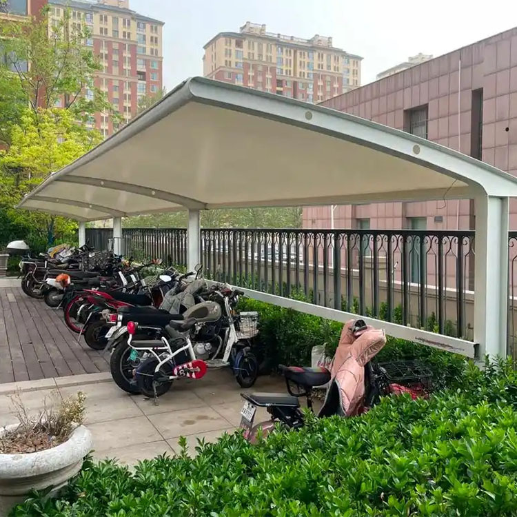 兴安盟膜结构电动车棚